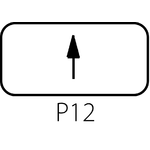 Schild ST22-1901 für Komplett-Taster mit Druckknopf mit Selbstrückgang - Ausführung