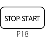 Etikette ST22-7201 für Kassetten und Steuertaster - Ausführung