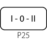 Etikette ST22-7201 für Kassetten und Steuertaster - Ausführung