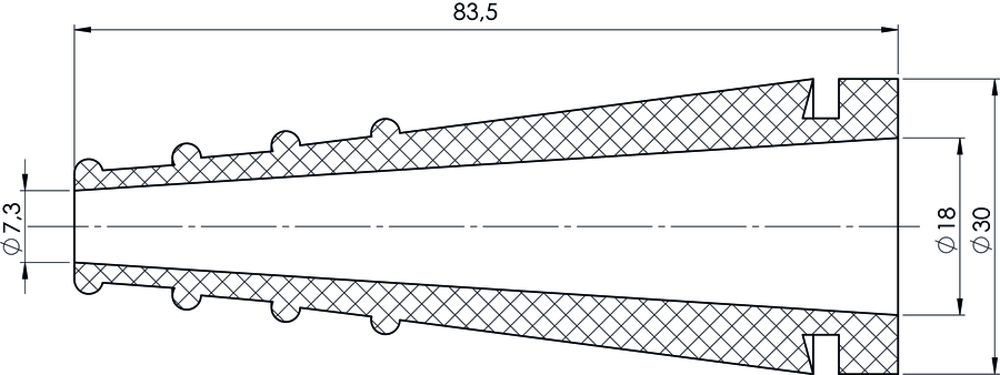 Gland PKS-7602\P01 - Dimensions