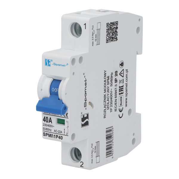 Modułowe rozłączniki izolacyjne SPMI 40 A - Product picture