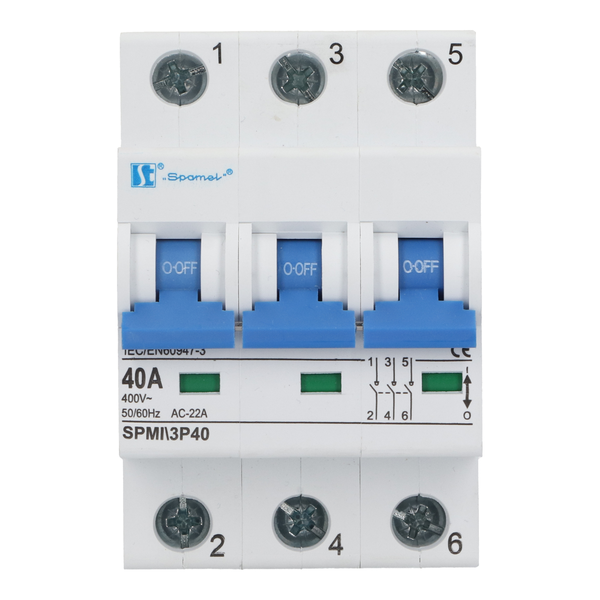 Modułowe rozłączniki izolacyjne SPMI 40 A - Product picture