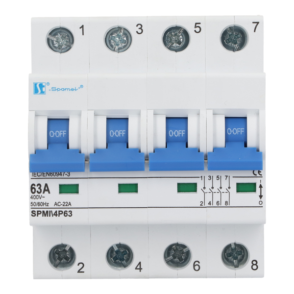 Modułowe rozłączniki izolacyjne SPMI 63 A - Product picture