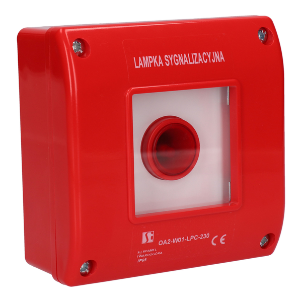 Indicator lamp in a red OA2 housing