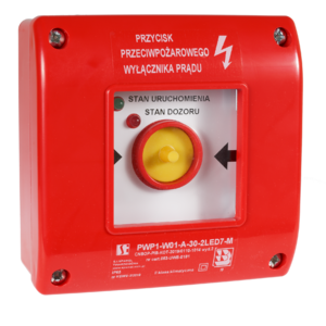 Ręczny przycisk przeciwpożarowego wyłącznika prądu PWP1 z certyfikatem, urządzenie uruchamiająco-sygnalizujące - Изображение изделия