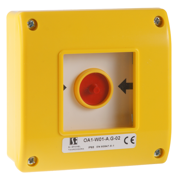 Ручная кнопка аварийная OA1 (желтый) - Изображение изделия
