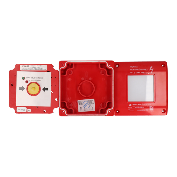 Ręczny przycisk przeciwpożarowego wyłącznika prądu PWP1 z certyfikatem, urządzenie uruchamiająco-sygnalizujące - Obrázek výrobku
