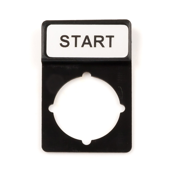 Legend plate ST22-1901 for momentary pushbuttons