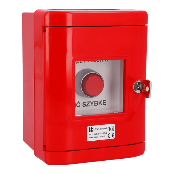Кнопка SP22 в красном корпусе