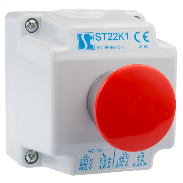 K1 control station with STOP pushbutton ST22K1\04 - Product picture