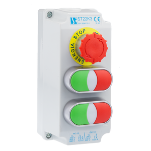 K3 control station with emergency button (B) ST22K3\25 - Product picture