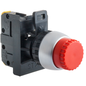 Complete raised pushbutton, latching WR - Product picture