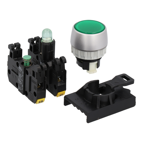 Komplett-Leuchtdrucktaster mit flachem Druckknopf KL/AKL - Produktfoto