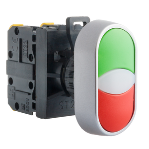 Complete illuminated twin pushbutton 2KL - Product picture