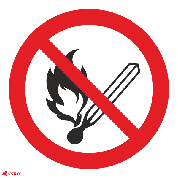 No open fire, No smoking 150x150