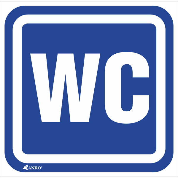 WC sign 100x100